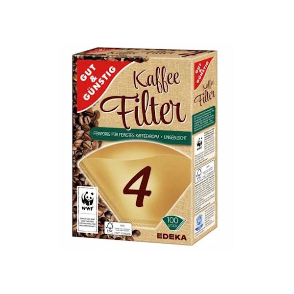 FILTRY DO KAWY 4 - 100szt -  EDEKA