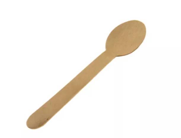 ŁYŻKA DREWNIANA JEDNORAZOWA 16cm - 100szt 5447