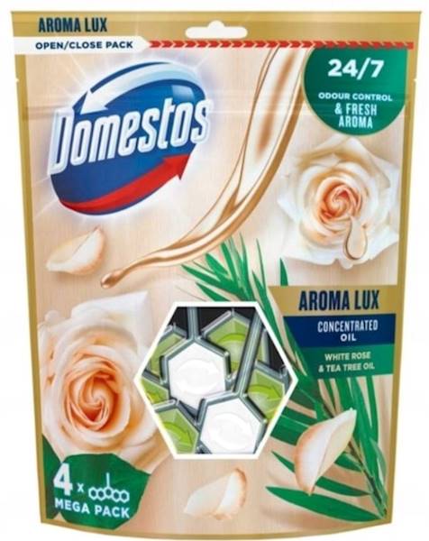 DOMESTOS POWER 5 zawieszka kulki - 4szt ROSE