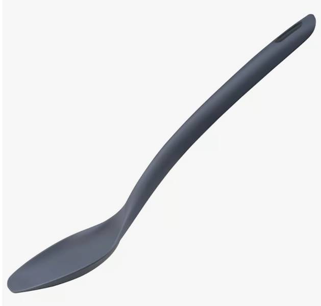 ŁYŻKA NYLON 31cm szara BASE 68503