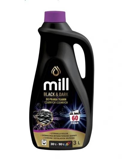MILL ŻEL do prania 3L BLACK & DARK 60P