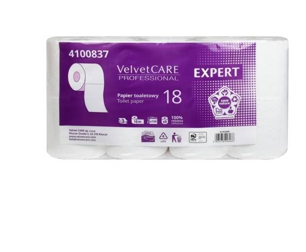 VELVET Care EXPERT papier toal.8szt 3w BIAŁY