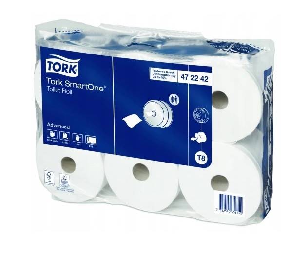 TORK PAPIER toal.SmartOne T8 2w BIAŁY- 6szt 472242