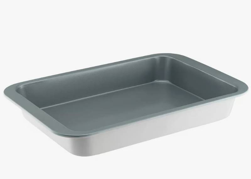 FORMA/BLACHA DO CIASTA 36x24cm FERN szara 59693