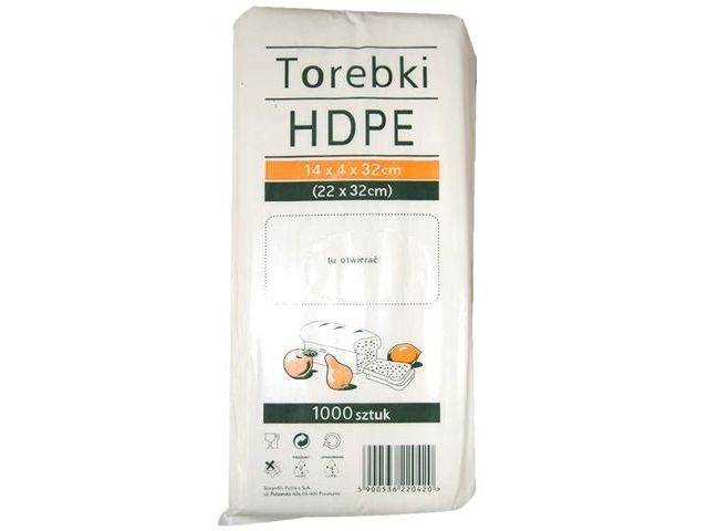 TOREBKI HDPE 14x4x32 - 1000szt - 22x32cm /10/