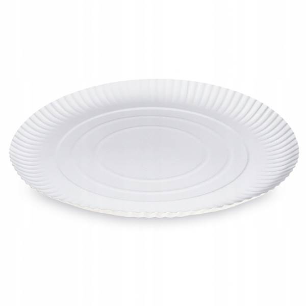 TALERZ jednorazowy 26cm - 100szt PAPIEROWY T-037