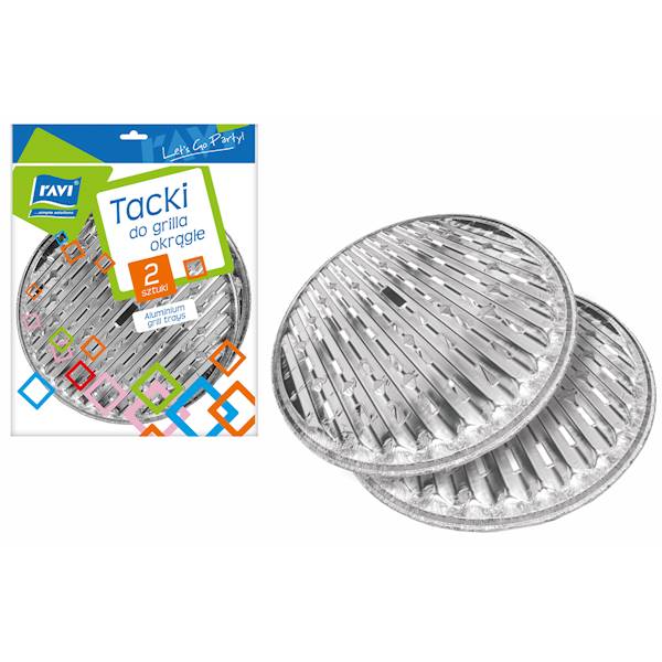 TACKI DO GRILLA OKRĄGŁE fi 34cm - 2szt RAVI