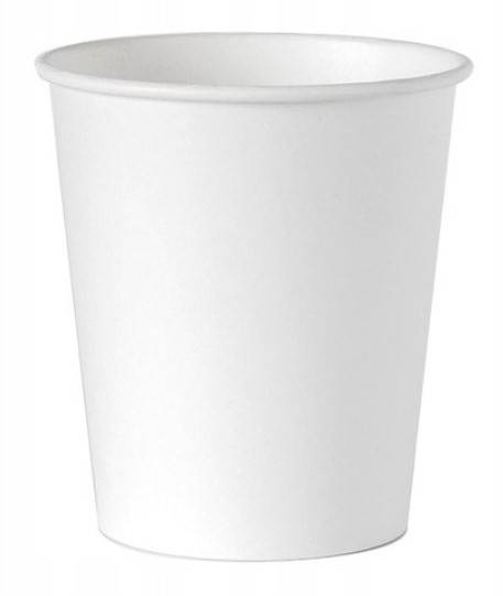 KUBKI PAPIEROWE BIO 300ml - 50szt BIAŁE VV ATEST