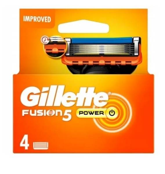 GILLETTE FUSION wkłady - 4szt