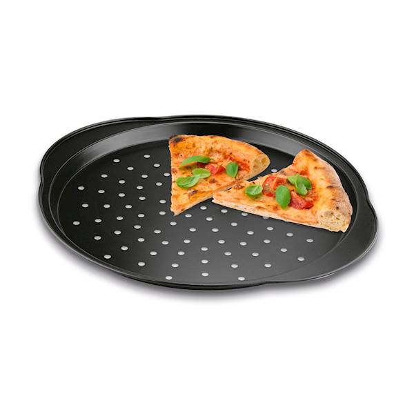FORMA DO PIZZY okrągła BLACK 37x33x2cm 