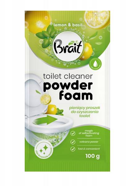 BRAIT WULKAN -WC proszek pieniący 100g Lemon&Basil