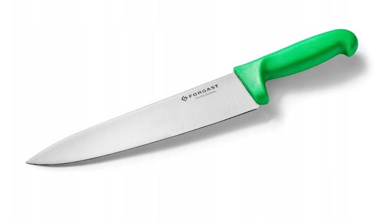NÓŻ 21cm HACCP ZIELONY warzywa