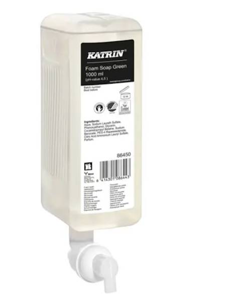 MYDŁO w płynie 1L KATRIN - 6szt - FOAM GREEN 86450