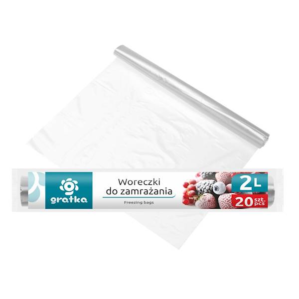 WORECZKI DO ZAMRAŻANIA 2L - 20szt Gratka 20x28cm 
