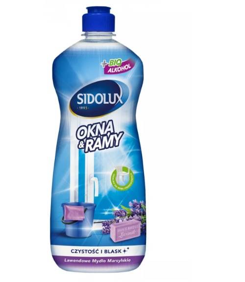 SIDOLUX OKNA & RAMY płyn 960ml Lawed.Mydło Marsyl.