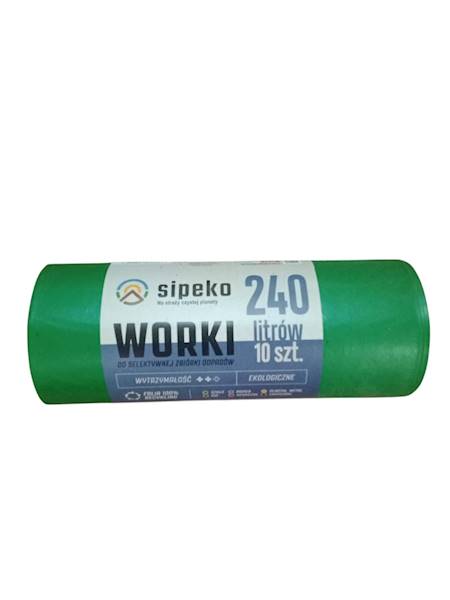 WORKI 240L 10szt LDPE ZIELONE