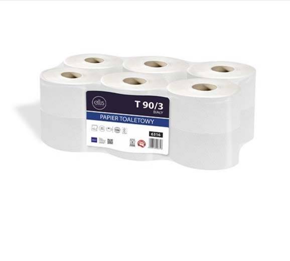 PAPIER JUMBO BIAŁY 12szt T90/3 celuloza 3w 6316