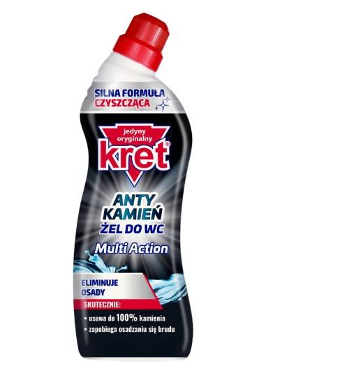 KRET ŻEL do WC 750g MULTI ACTION czarny