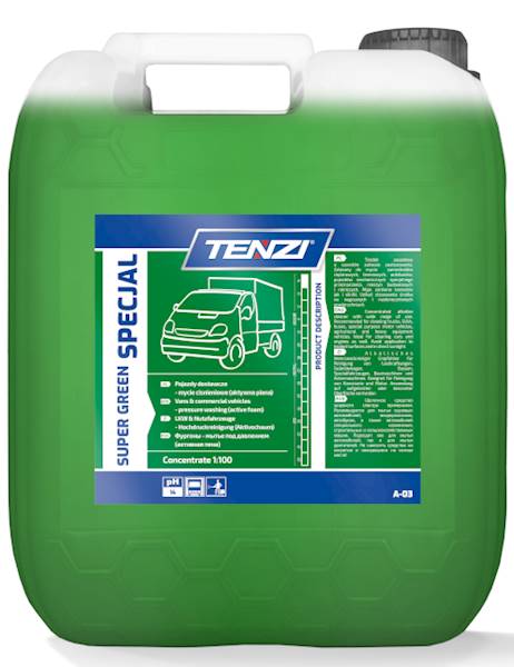 TENZI SuperGreen Specjal 20L piana mycie silników