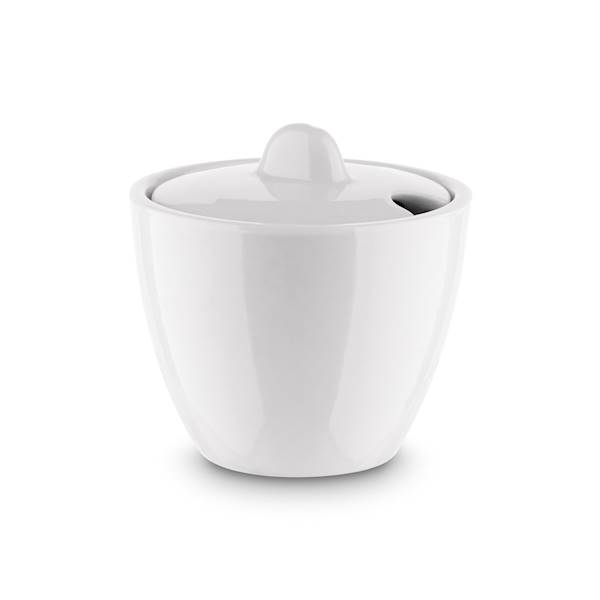 CUKIERNICA 9cm z pokrywką porcelana biała 260ml