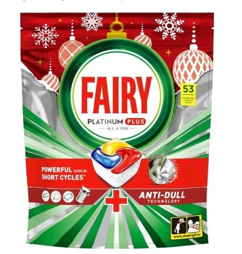 FAIRY PLATINUM kapsułki do zmywarek 53szt WINTER