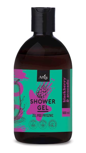 ATTIS żel pod prysznic 500ml BLACK BERRY & AVOCADO