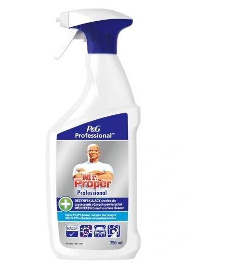 MR PROPER 750ml spray MYCIE i DEZYNFEKCJA róż.pow.