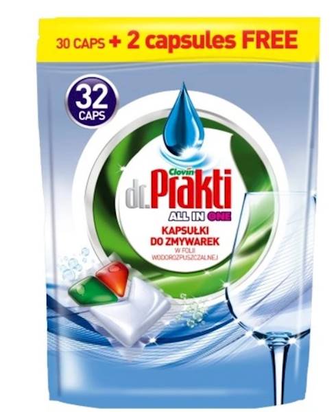 DR PRAKTI kapsułki do zmywarki 32szt all in one /9