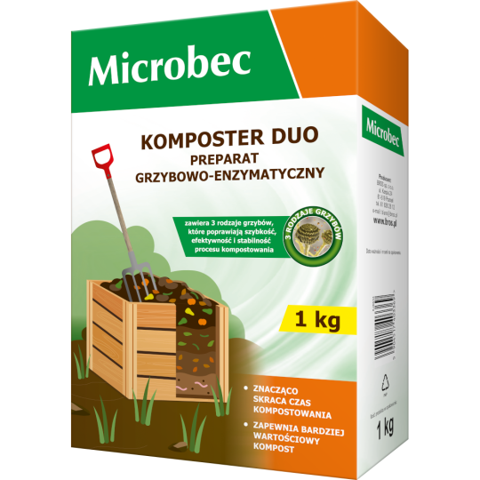 MICROBEC KOMPOSTER DUO 1kg grzybowo-enzymatyczny