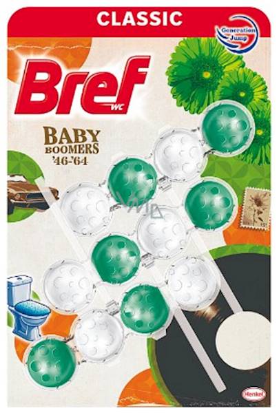 BREF WC KULKI -trójpak 3x50g BABY BOOMERS