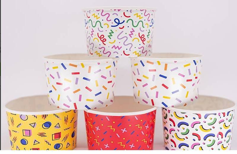 MISECZKA PAPIEROWA 245ml - 25szt NADRUK