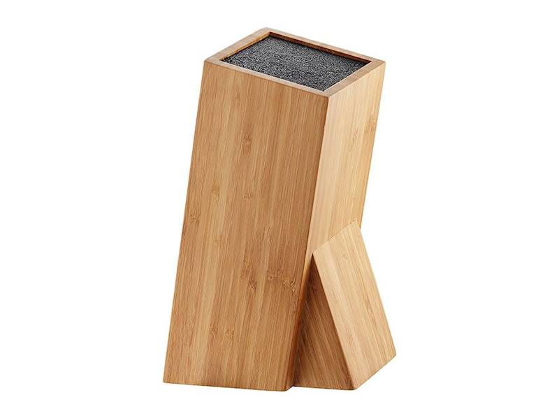 BLOK NA NOŻE stojak 10x10X26cm LORD bambusowy
