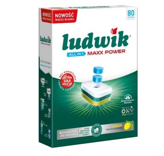 LUDWIK tabletki do zmywarek 80szt ALL in One MAXX