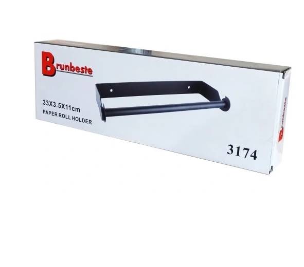 UCHWYT NA RĘCZNIK PAPIEROWY metal.CZARNY BB3174
