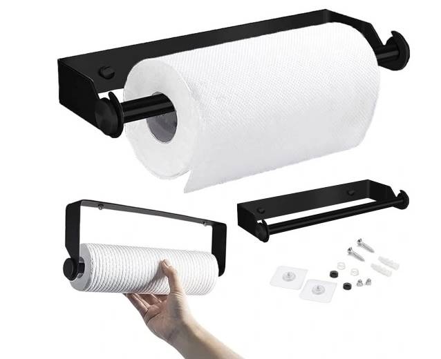 UCHWYT NA RĘCZNIK PAPIEROWY metal.CZARNY BB3174