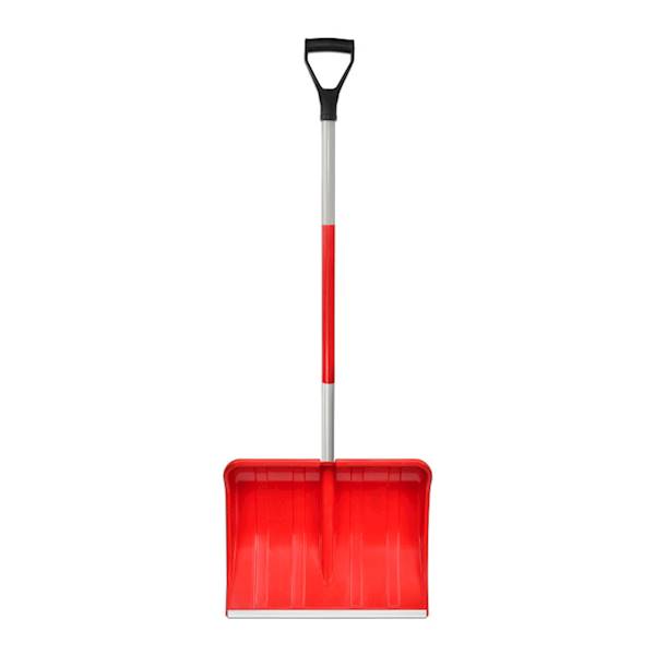 ŁOPATA do śniegu plastik czerwona trzon alum.5648
