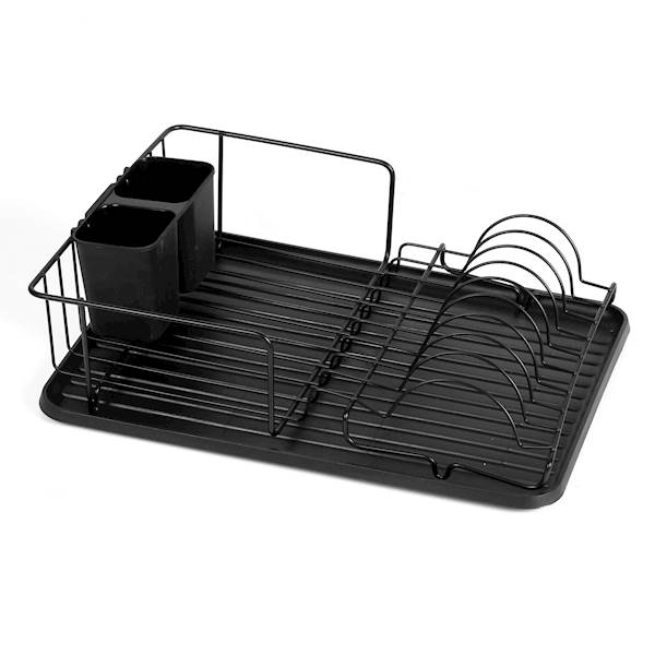 SUSZARKA DO NACZYŃ metal. IRIS czarna 49,5x32x13cm