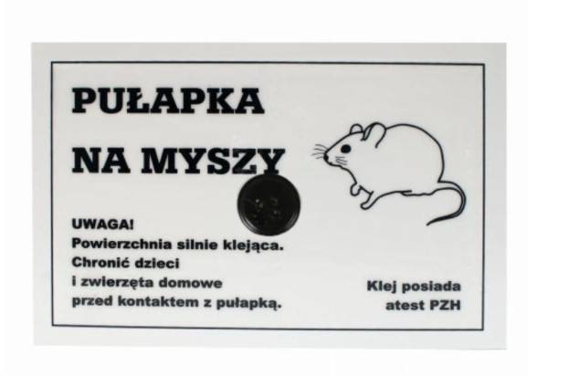 KLEJOWA PUŁAPKA NA KARALUCHY LEP na myszy 10 SZTUK