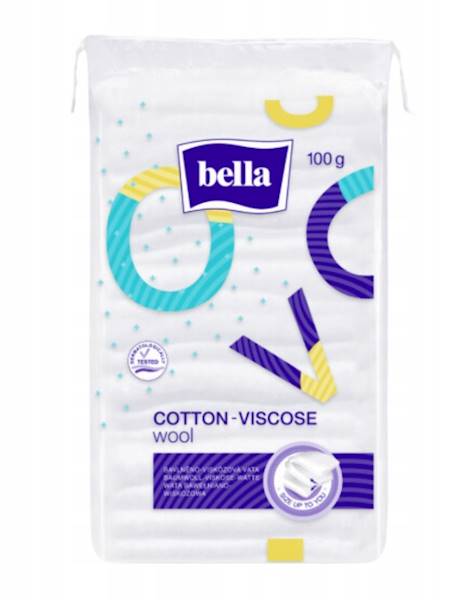 WATA opatrunkowa 100g BELLA bawełniano-wiskozowa
