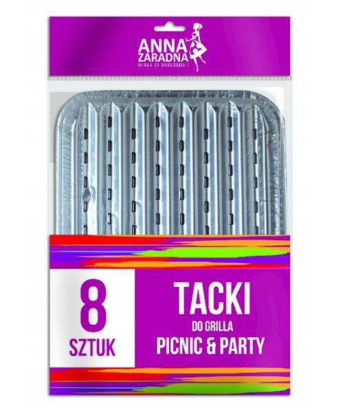 TACKI DO GRILLA - 8szt Anna Zaradna 28,5x22,5cm 