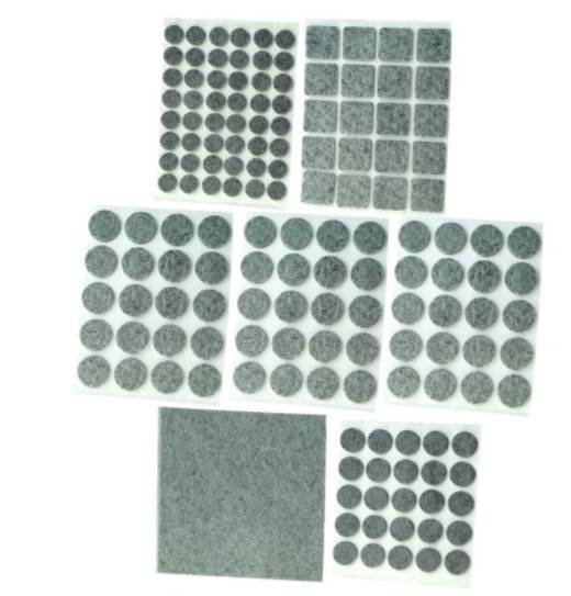 PODKŁADKI filcowe pod meble 154szt mix 