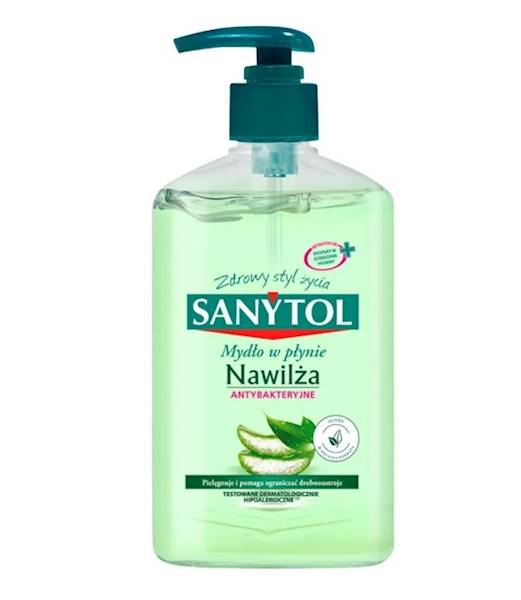 SANYTOL mydło 250ml ANTYBAKTERYJNE NAWILŻA