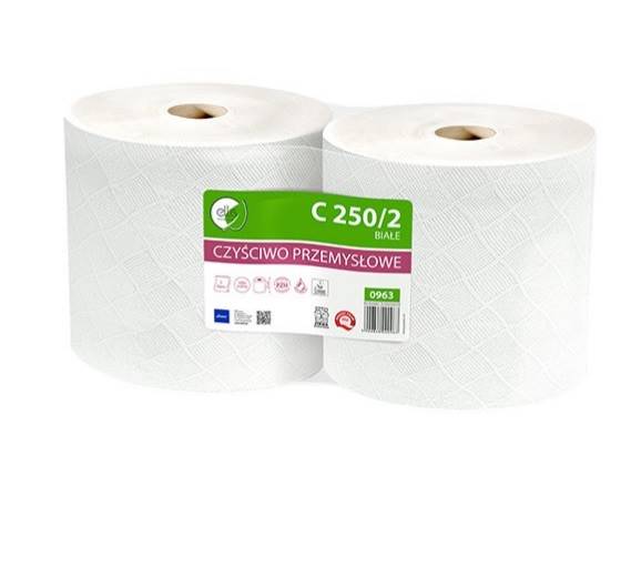 CZYŚCIWO BIAŁE C250/2 makulatura - 2 rolki 0963