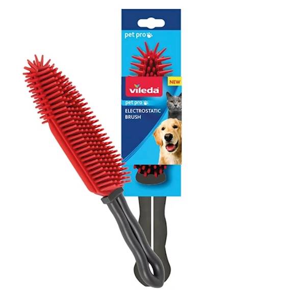 VILEDA PET PRO szczotka gumowa ręczna elektrostat.