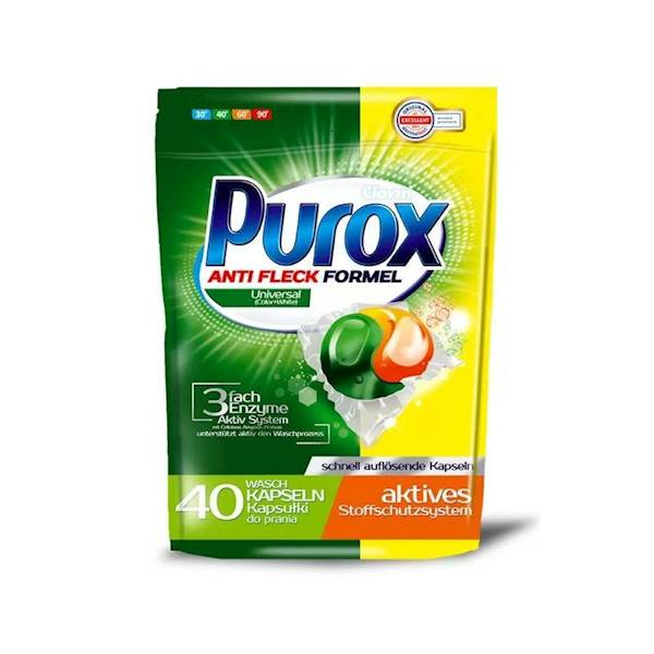PUROX CAPS kapsułki do prania 40szt UNIWERSAL 720G