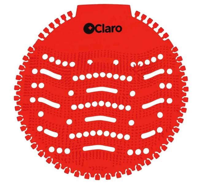 CLARO WKŁAD DO PISUARU okragły - 1szt RED czerwony