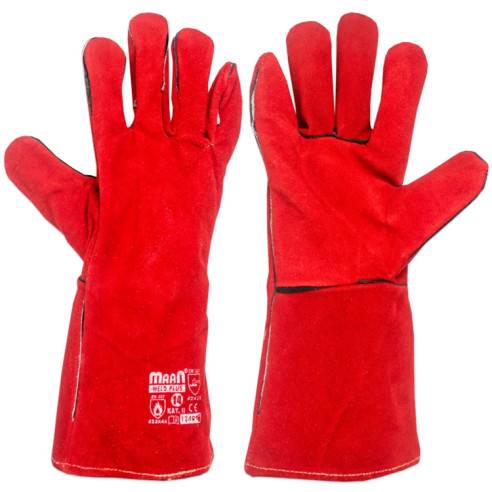 RĘKAWICE spawalnicze 35cm skórzane WELD PLUS 1240 