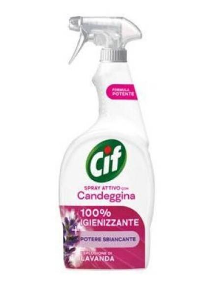 CIF 750ml spray z wybielaczem do łazienki LAWENDA