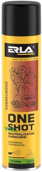 ERLA ONE SHOT 600ml odśwież neturalizator SANDALWO