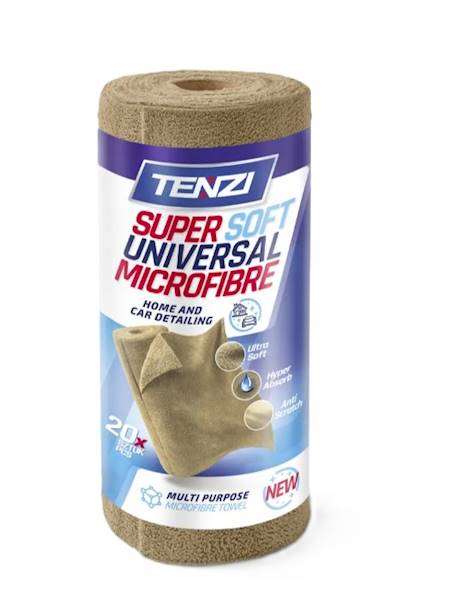 ŚCIERKI NA ROLCE mikrof.35x35cm 20szt TENZI BRĄZOW